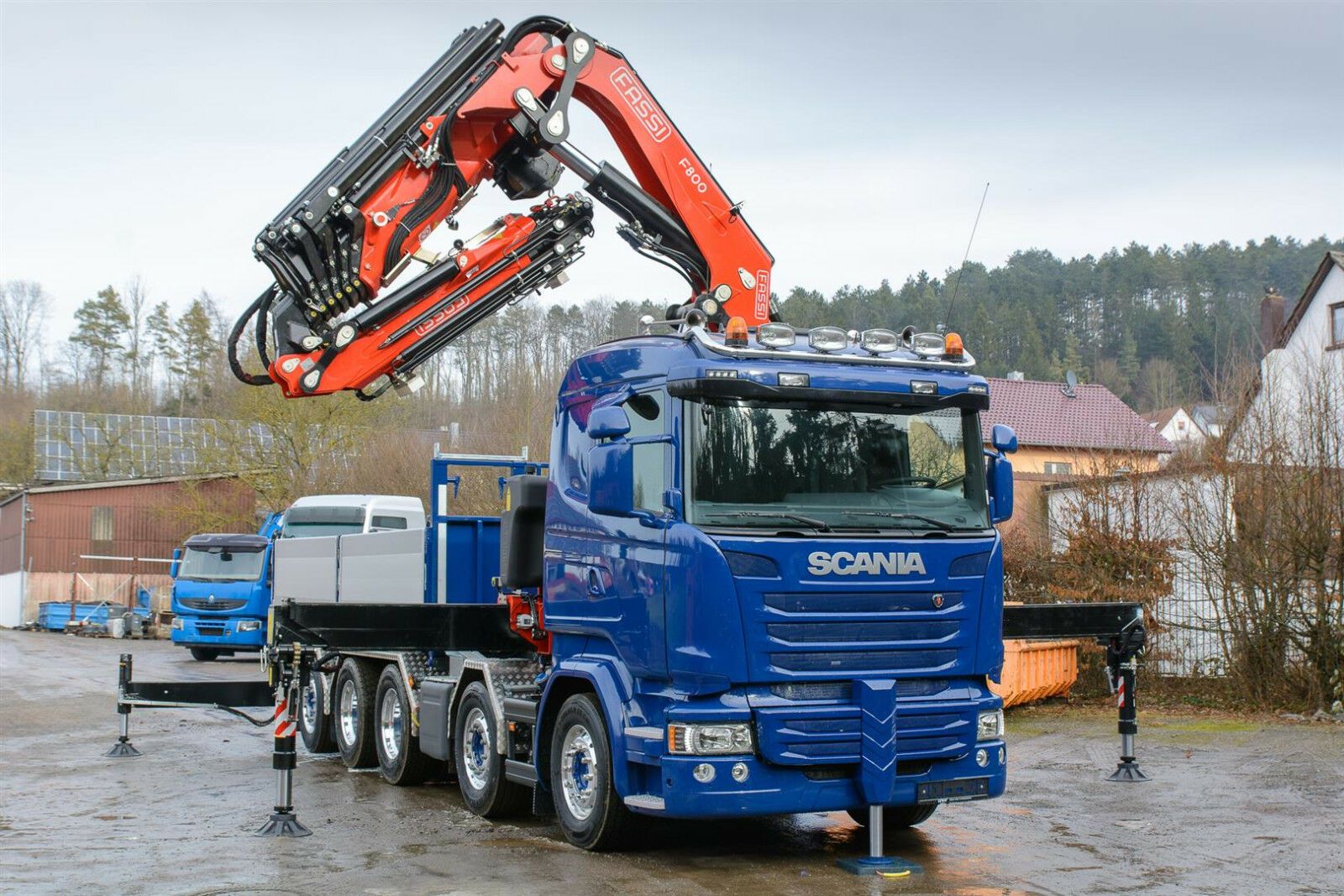 Fahrzeugabbildung Scania FASSI820FJ - Greifer - KORB - Dreiseiten HARDOX